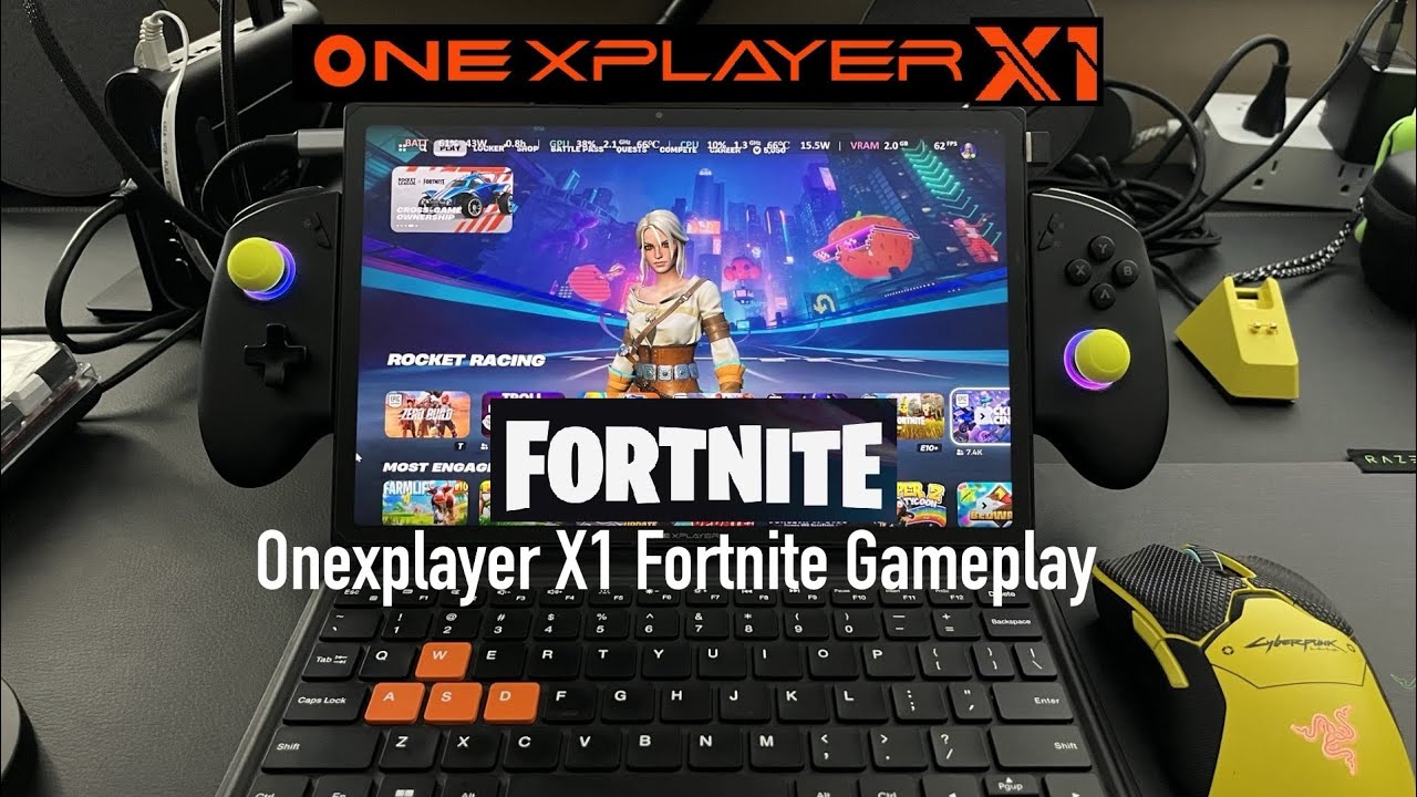 ONEXPLAYER X1 Fortnite Gameplay 1200p