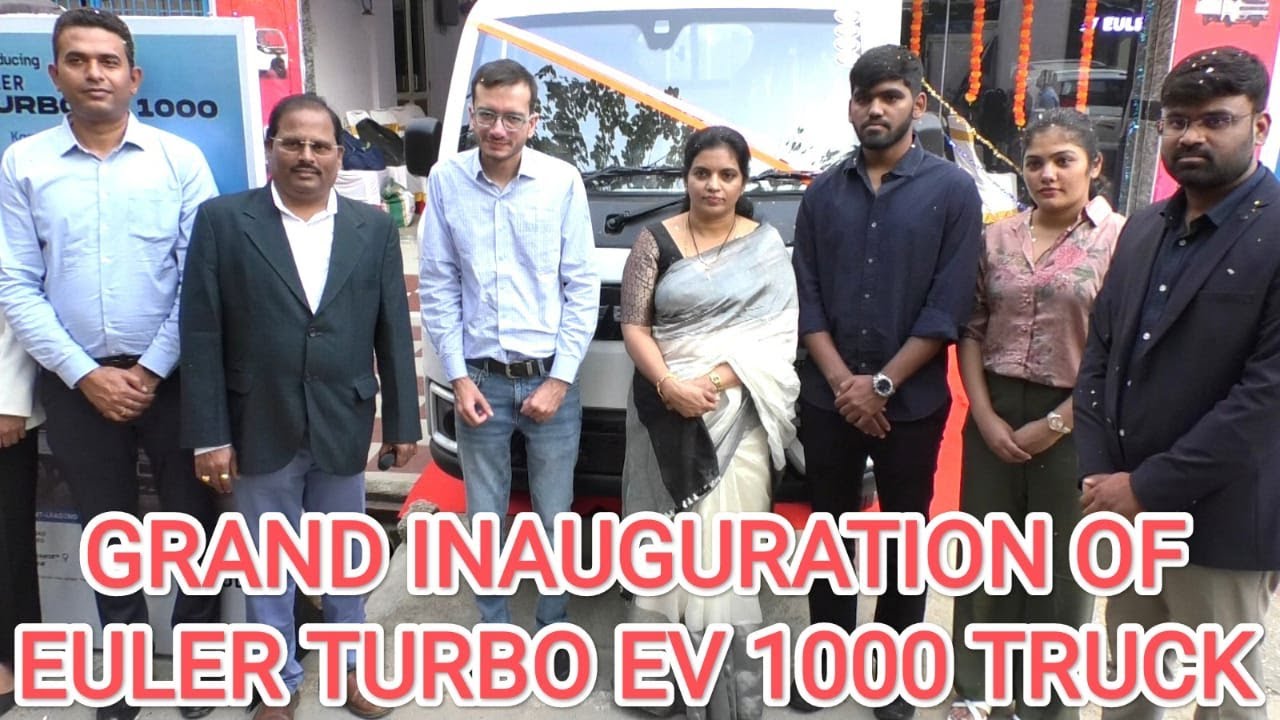 GRAND INAUGURATION OF EULER TURBO EV 1000 IN BANGALURU. 1 TONNE ELECTRIC MINI TRUCK.