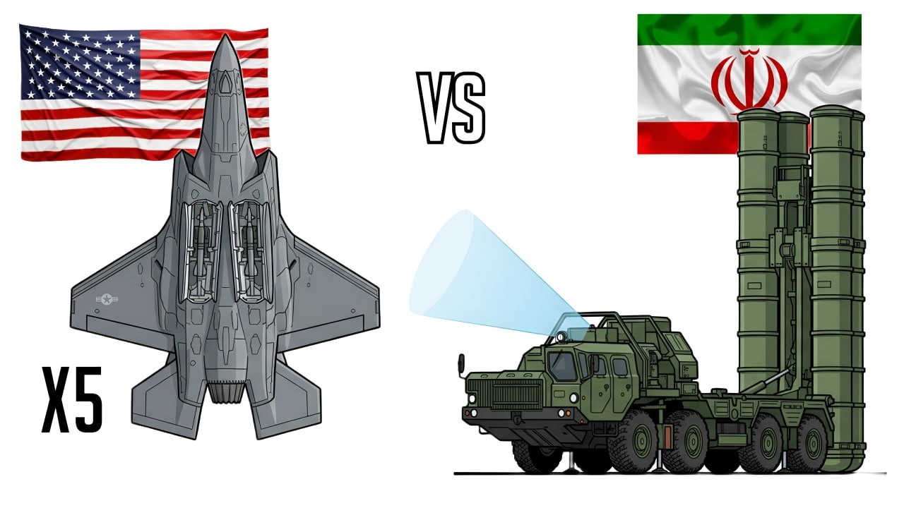 5 F-35 vs IRAN AIR DEFENSE