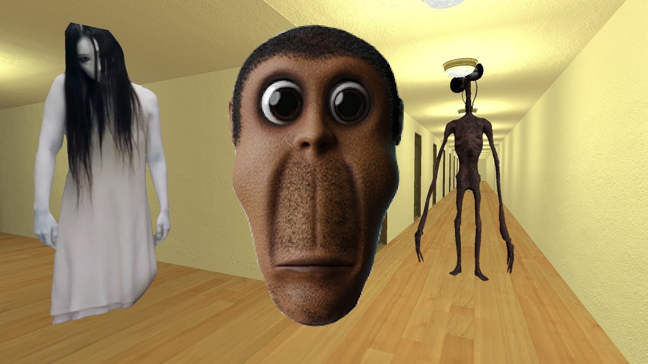 Obunga, Kayako Saeki And Siren Head - Nextbot Chase in Garry’s Mod (Horror)