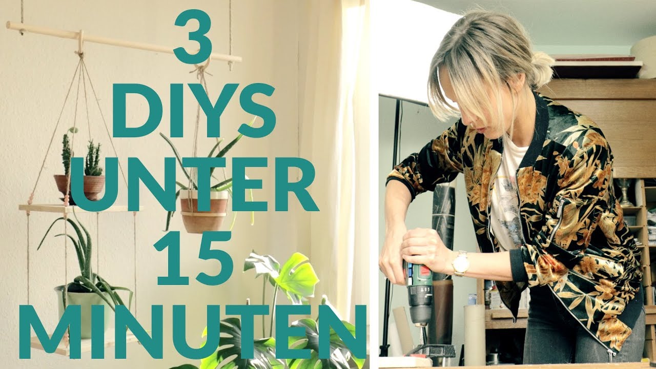 3 DIY´s unter 15 Minuten! Pflanzen | DIY | Jelena Weber