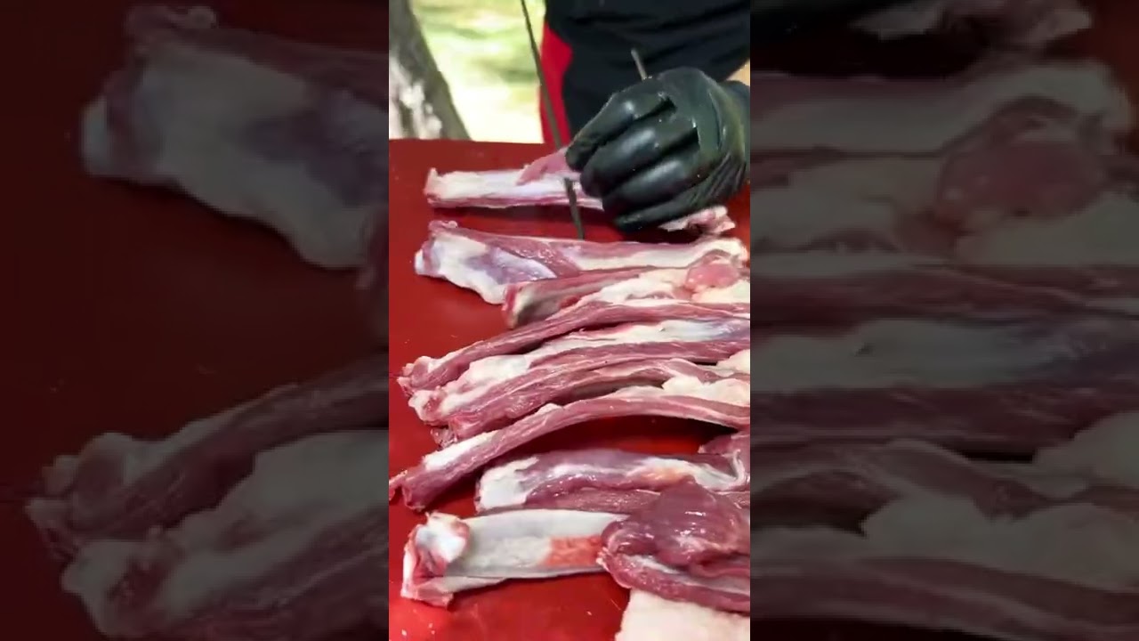&lsquo;den kasap işi eşsiz lezzet kemikli kuzu kaburga .