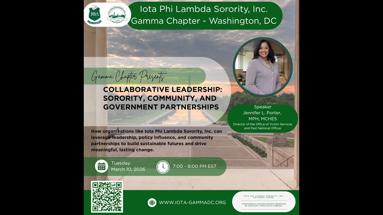 Collaborative Leadership: Sorority, Community, and Government Partnerships