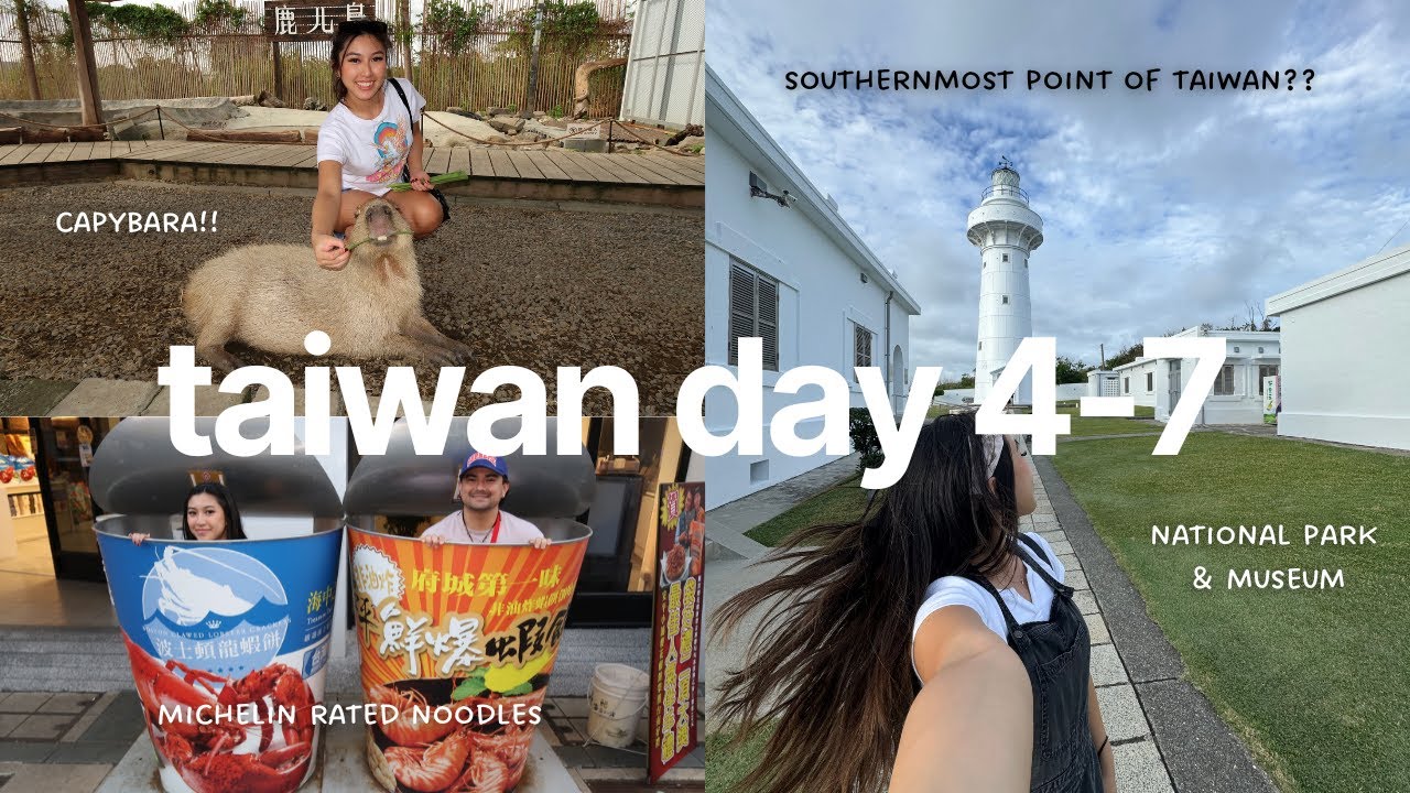 Taiwan 2024 Vlog | Kaohsiung, Kenting, & Tainan - Animal Sightings, National Park and Museum, & FOOD