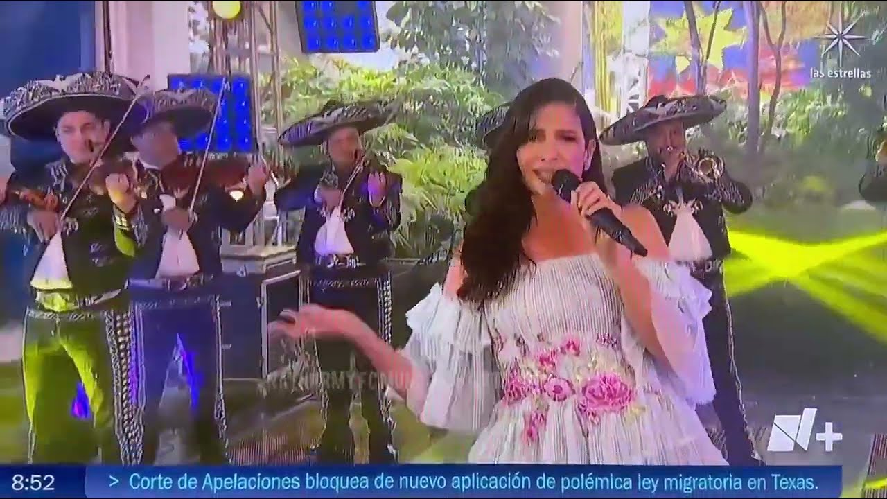 Natalia Jiménez cantando EL POBRE en Noticiero Despierta EN VIVO