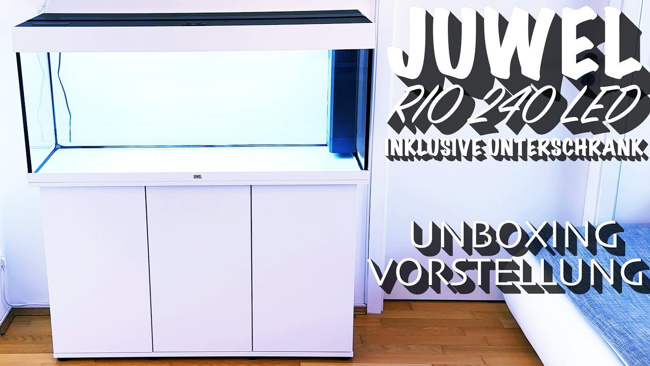 Juwel Rio 240 LED inklusive Unterschrank in weiß - Unboxing & Aquarium Vorstellung
