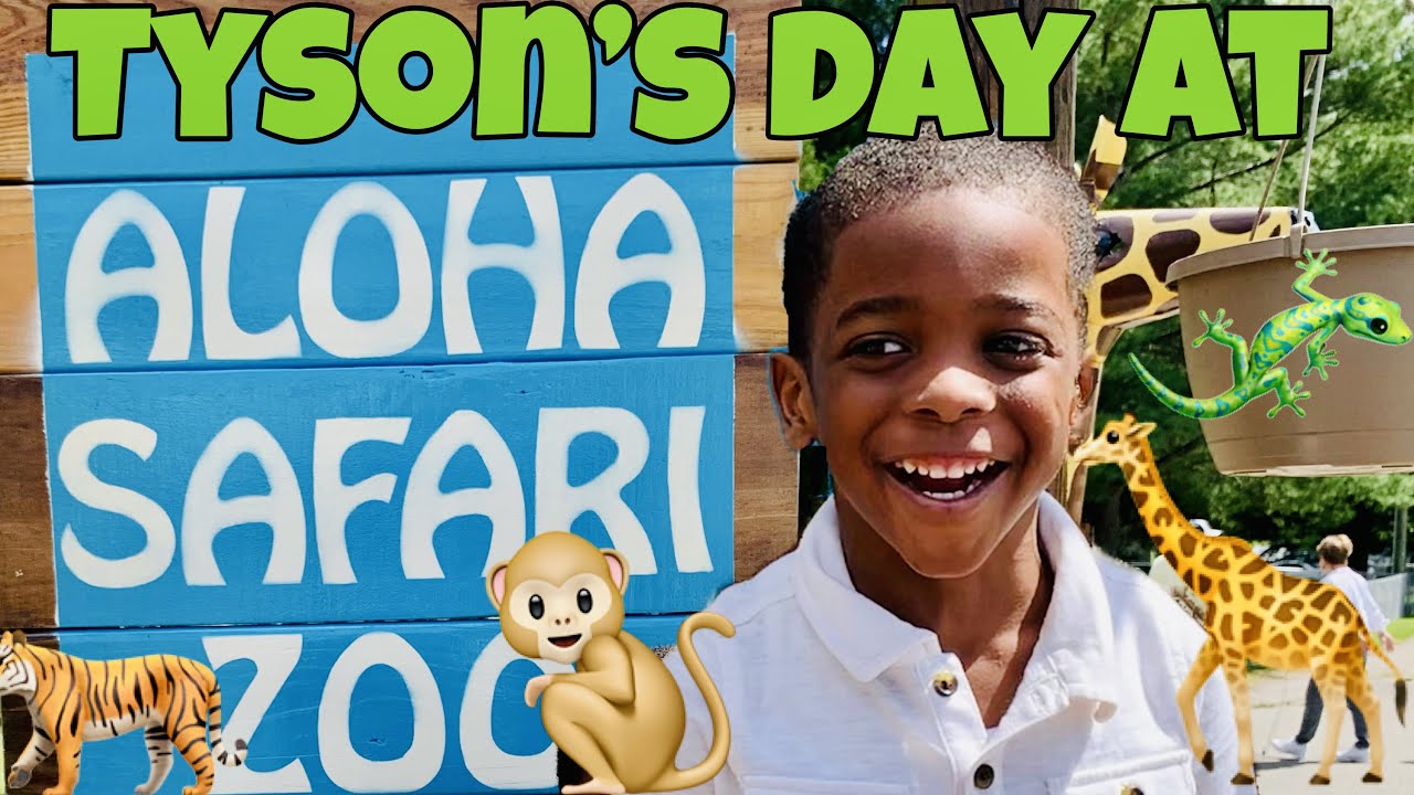 Tyson’s Day At The Zoo! 🦒| Aloha Safari Zoo in Cameron, NC🐪🐒