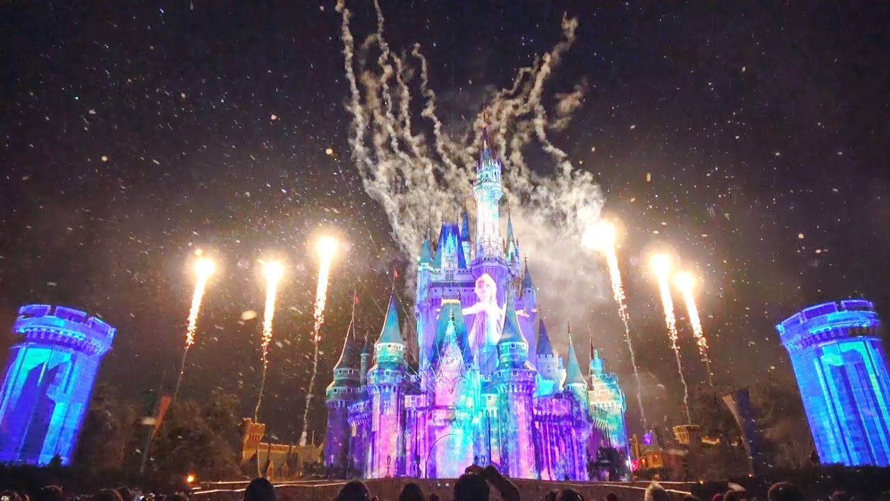 【4K】 TDL フローズン・フォーエバー 2018 【2/4 キャッスルフォアコート通路挟み座り最前】