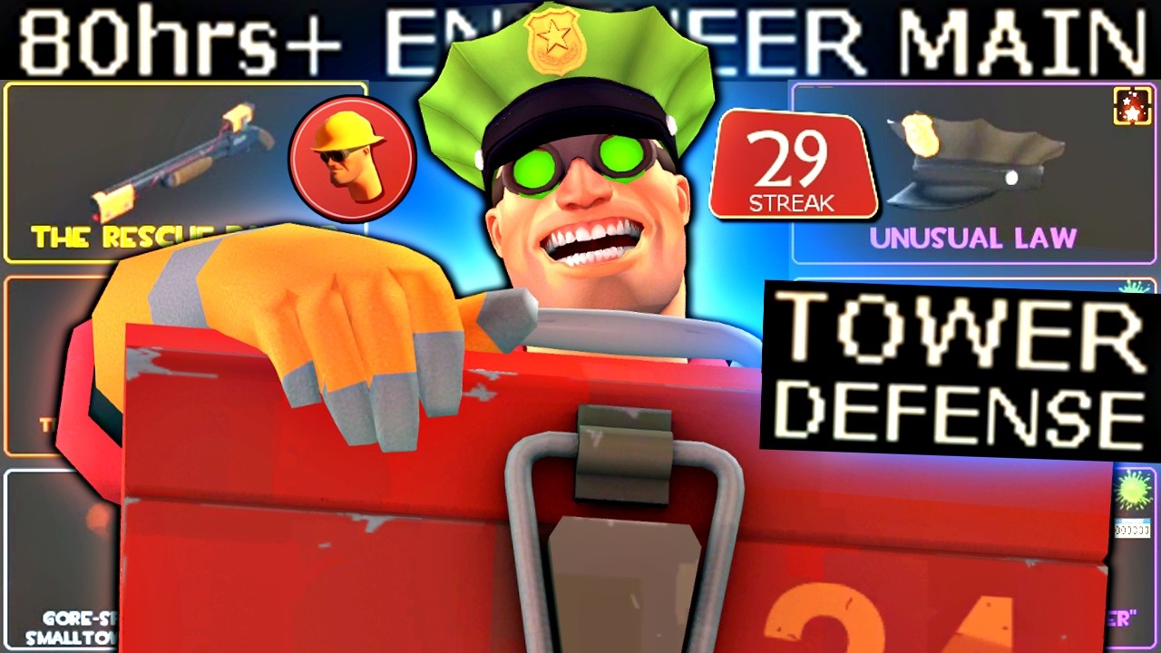 80+ Hour Engineer's Tower Defense🔸TF2 Gameplay