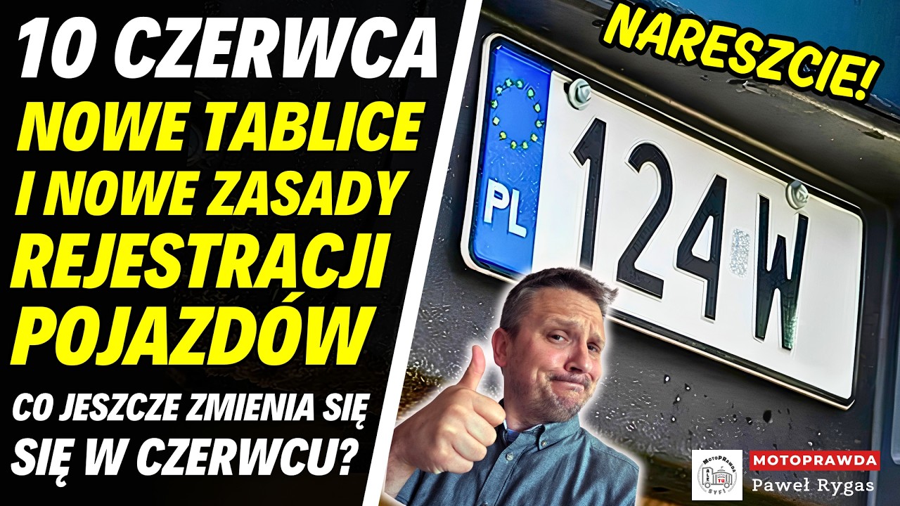 June 10th changes to car registration. New license plates and regulations.