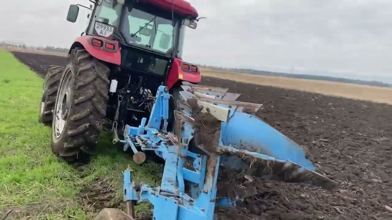 Оранка LEMKEN Opal 110. Лопнув трос на Case JX110.