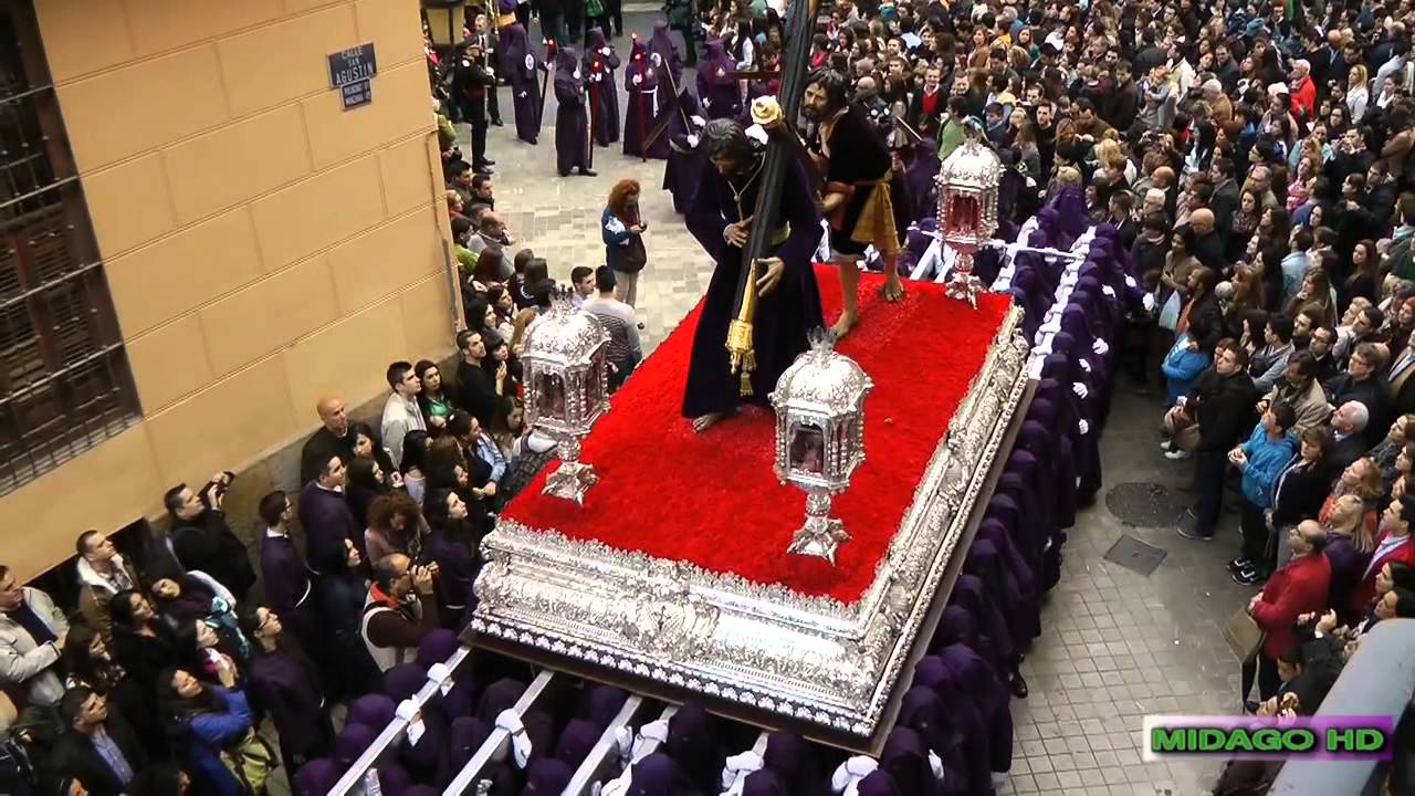 A PIE DE TRONO 2013: PASION (1ª PARTE, SALIDA CATEDRAL). S. SANTA MÁLAGA 2013 lacamaracofrade.com