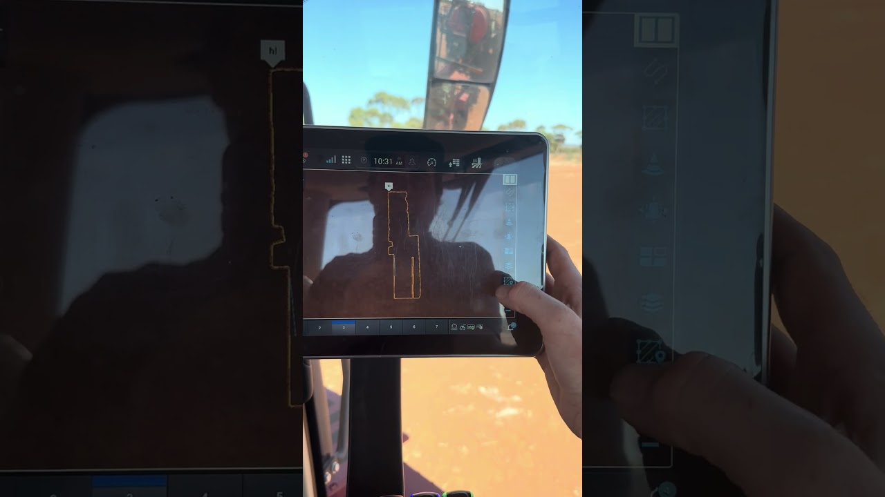 2025 04 April CNH Pro1200 Intelliview 12 Accessing swath manager to change field curve mode