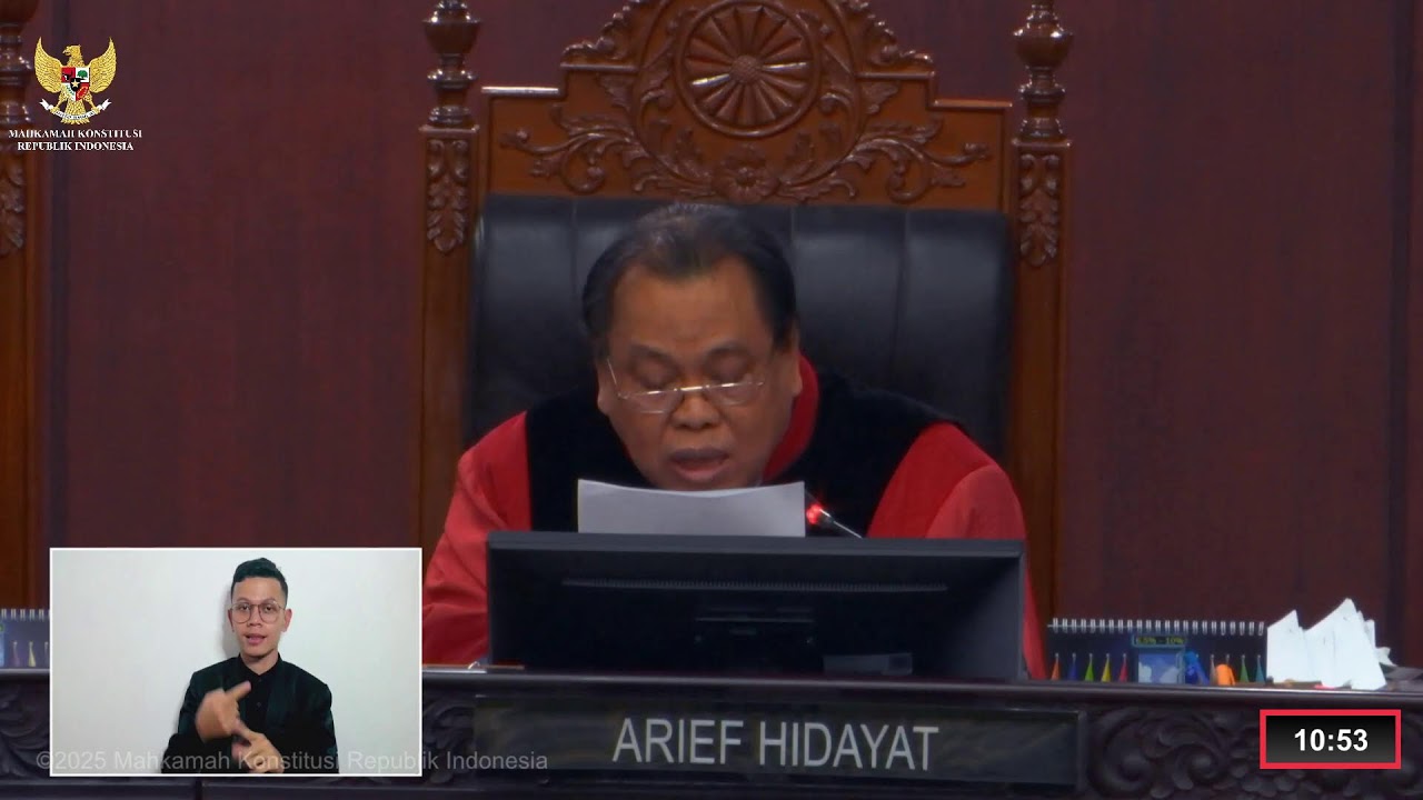 Sidang Perkara PHPU Gubernur, Bupati dan Walikota, Rabu, 05 Februari 2025 (Sesi I)