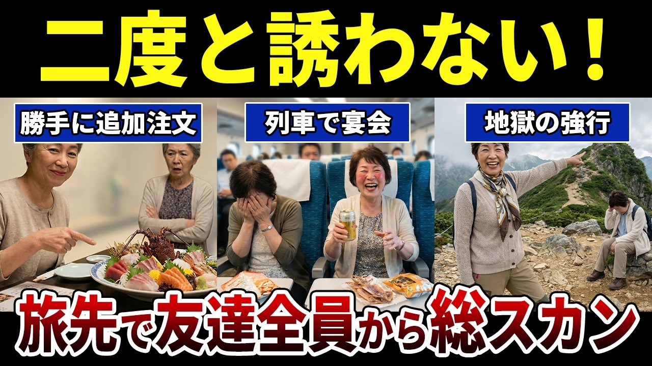 【修羅場】旅先で「せっかくだから」と暴走！親友に激怒された悲惨すぎる末路 シニア口コミ紹介します