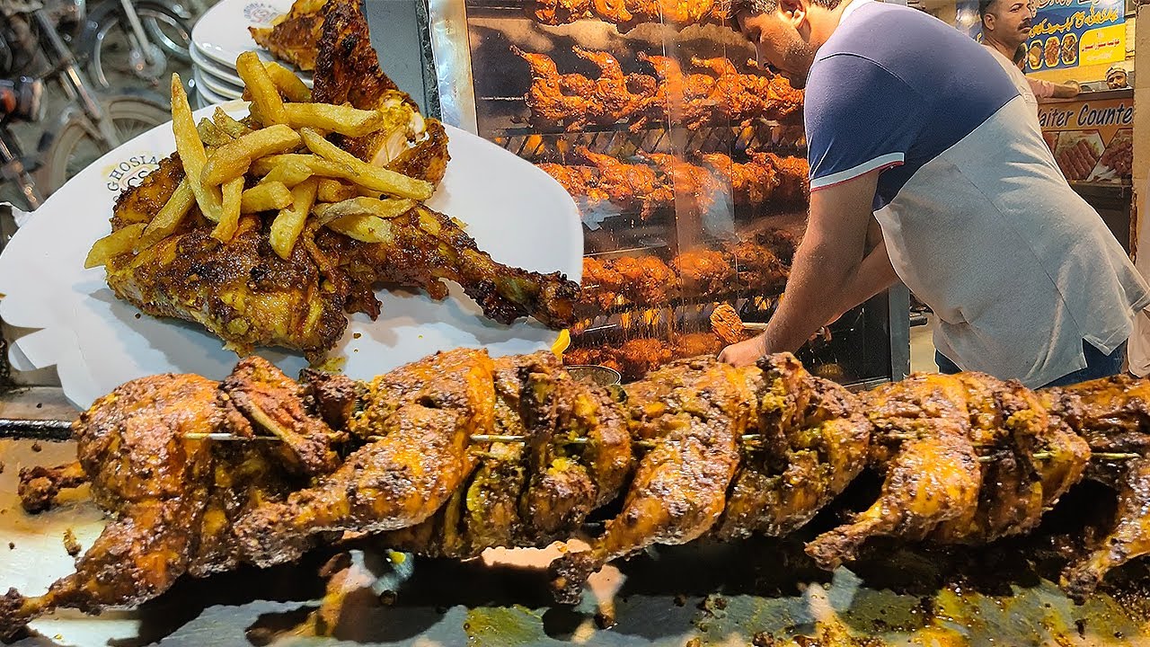 LAHORI CHARGHA | Famous Street Food Masala Lahori Chicken Chargha! Whole Steam Roast Chicken Chargha