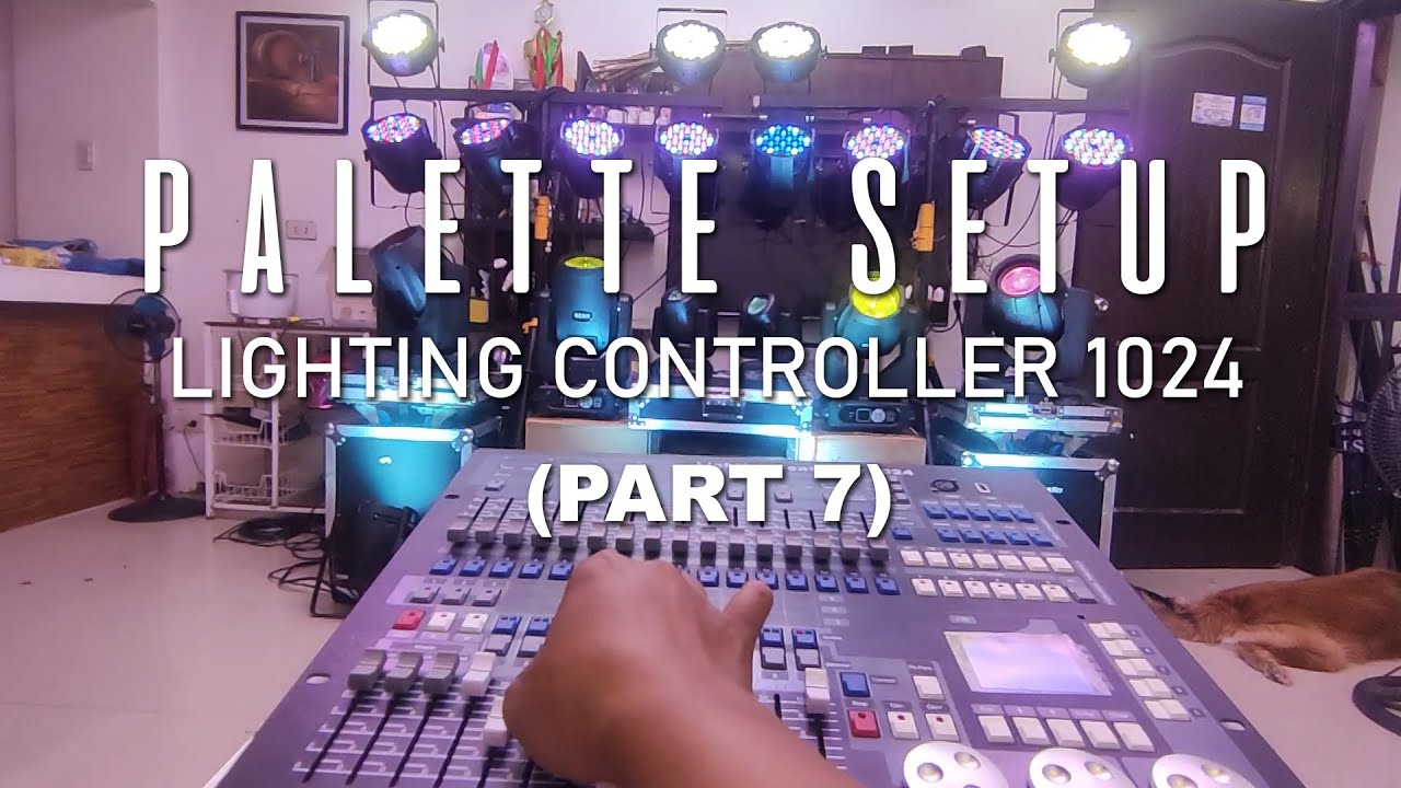 HOW TO PROGRAM MATERIAL PALETTE in LIGHTING CONTROLLER 1024 (Part 7)