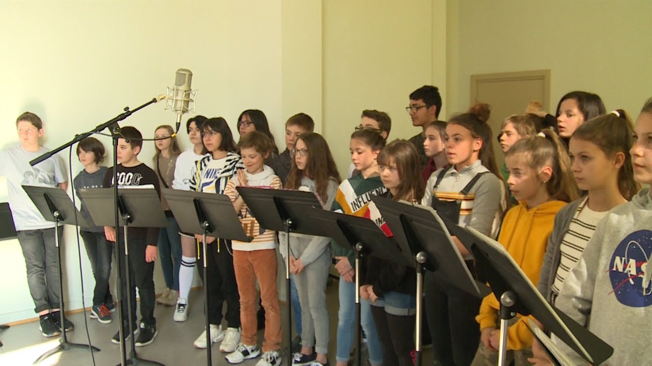 Enregistrement pour la chorale du collège Mentel à Sélestat