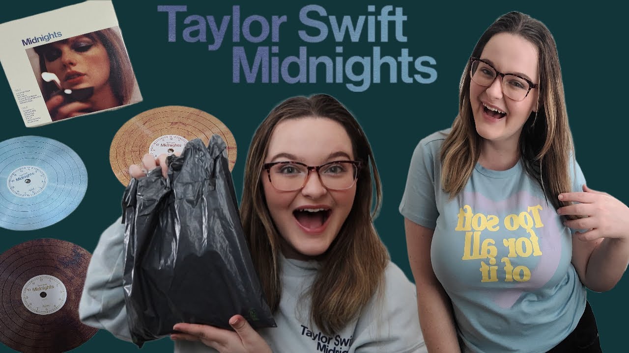 HUGE TAYLOR SWIFT MIDNIGHTS MERCH HAUL AND TRY ON!