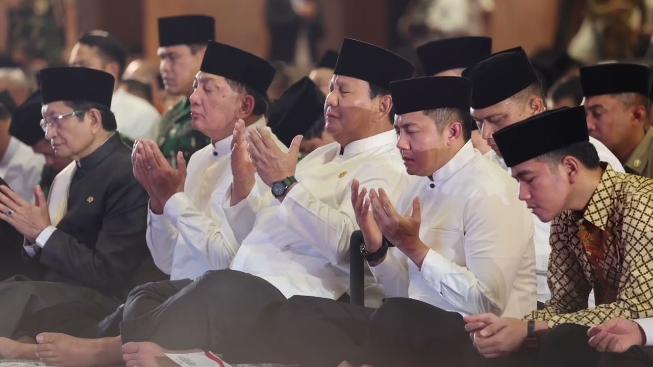 Khidmat, Presiden Prabowo Hadiri Peringatan Maulid Nabi Muhammad SAW di Istiqlal