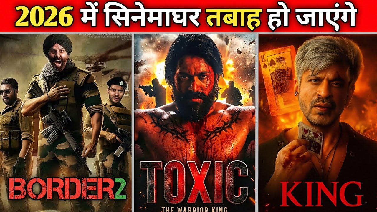 Top 5 Upcoming Movies ll Sunny Deol, Srk, Yash 