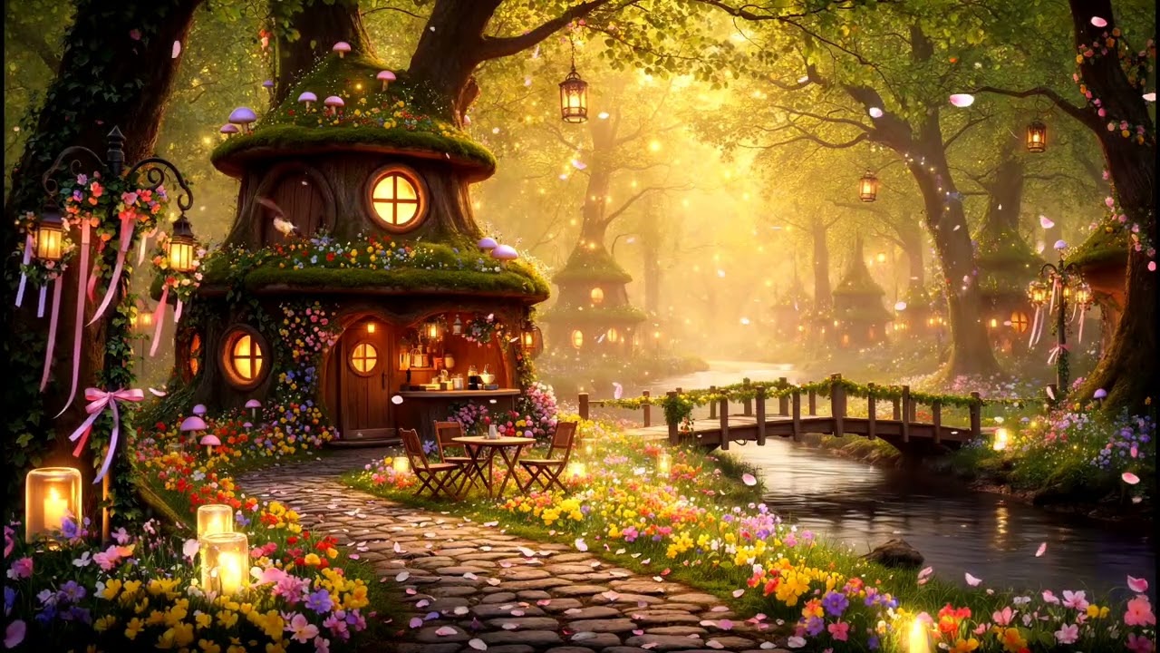 ☕ Cozy Treehouse Cafe Ambience • Smooth Jazz for Reading, Study & Relaxation 🌿✨