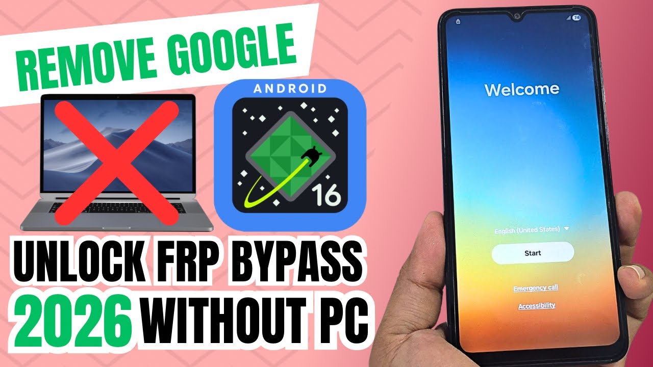 Без ПК 2026 Разблокировка Samsung FRP, обход блокировки, удаление учетной записи Google (ANDROID 16)