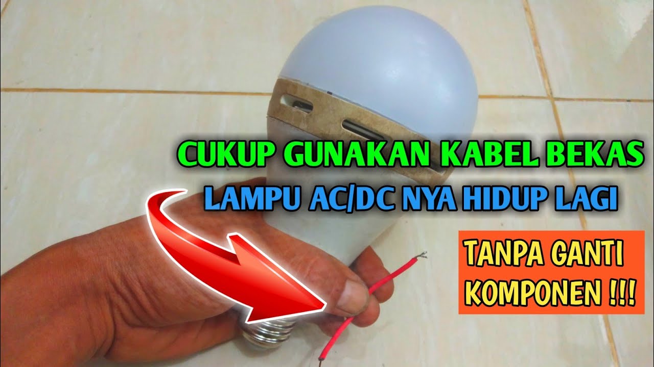MEMPERBAIKI LAMPU LED EMERGENCY || DC TIDAK HIDUP