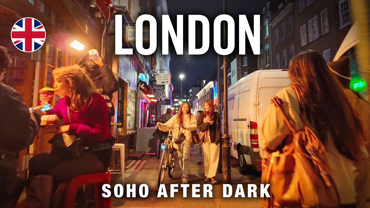 London Walking Tour 4K 🇬🇧 Soho After Dark