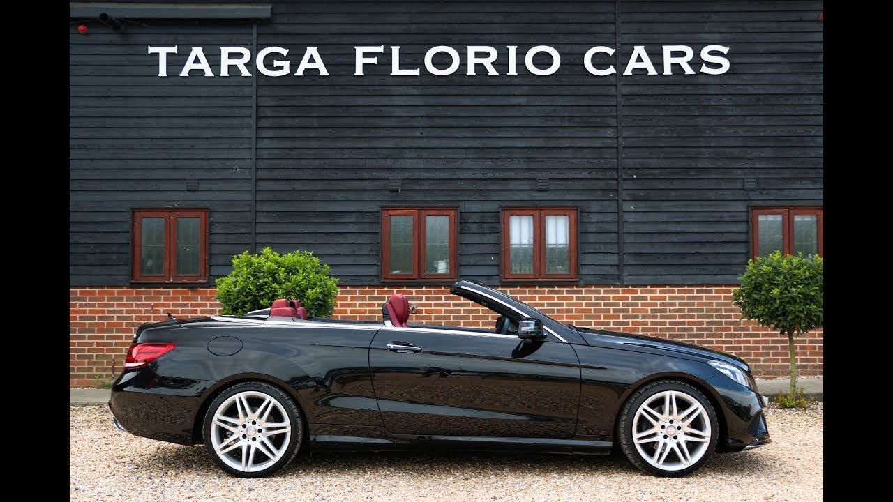 Mercedes-Benz E350 CDI Bluetec AMG Line Premium Cabriolet Automatic  in Obsidian Black