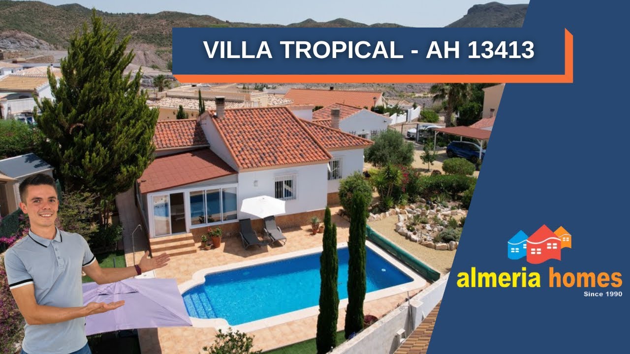 SOLD! 3 bedroom villa for sale in Arboleas with an 8x4m pool / Villa Tropical - AH13413