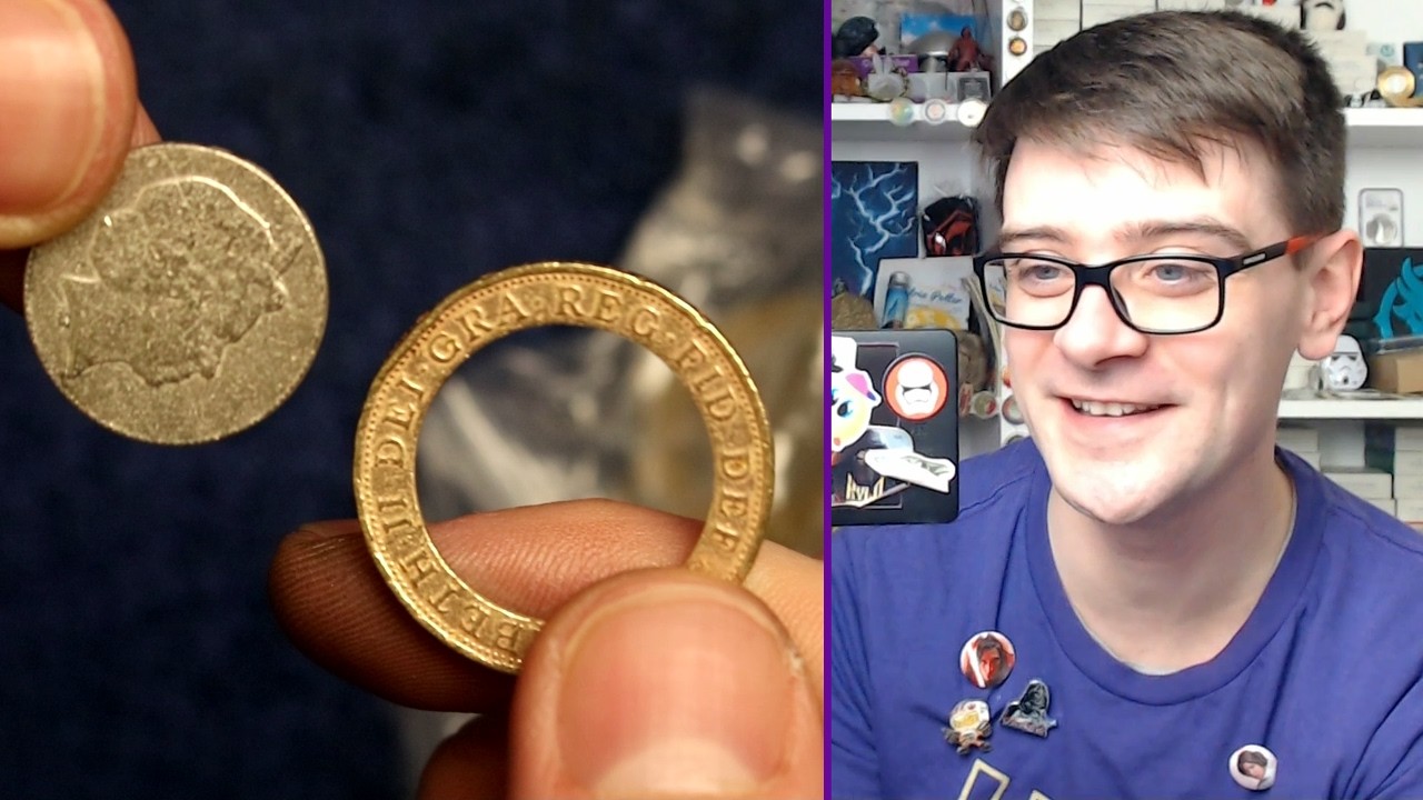 &iexcl;Encontr&eacute; una moneda de 2 libras muy rota! B&uacute;squeda de monedas de 2 libras por valor de 500 libra...