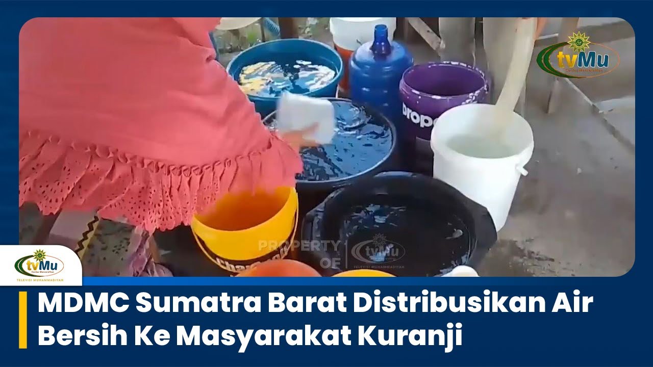 MDMC Sumatra Barat Distribusikan Air Bersih Ke Masyarakat Kuranji