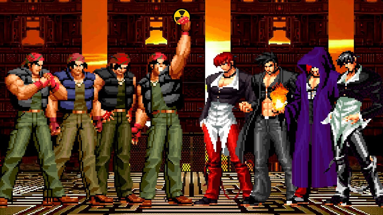 [KOF Mugen] Ralf Jones Team vs Iori Yagami Team