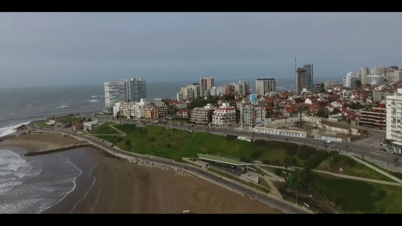 MAR DEL PLATA A VISTA DE DRONE - AGO 2017 - HD