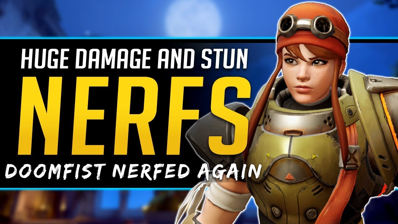 Overwatch HUGE Brigitte NERFS Damage & Stun - Doomfist NERF again!