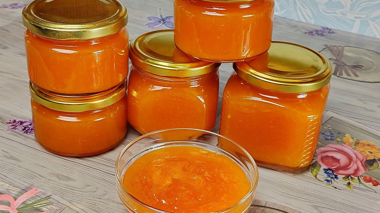 Абрикосовый джем с апельсином без загустителей!!