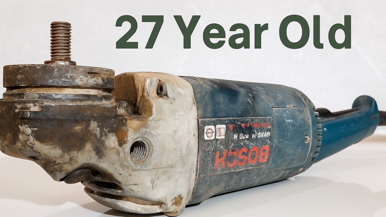Complete Restoration of Old Bosch Angle Grinder GWS 21-180H🔧