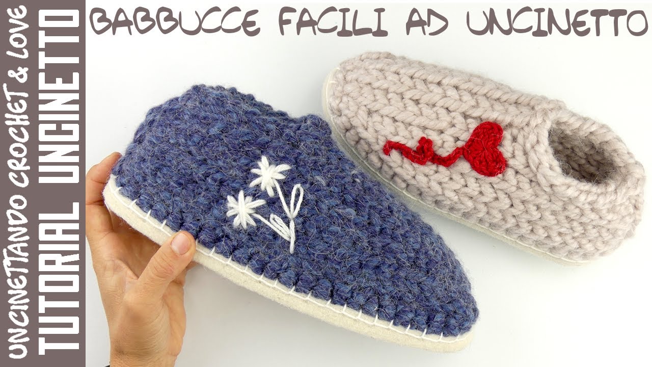 Come fare delle Babbucce Unisex Facili all'Uncinetto