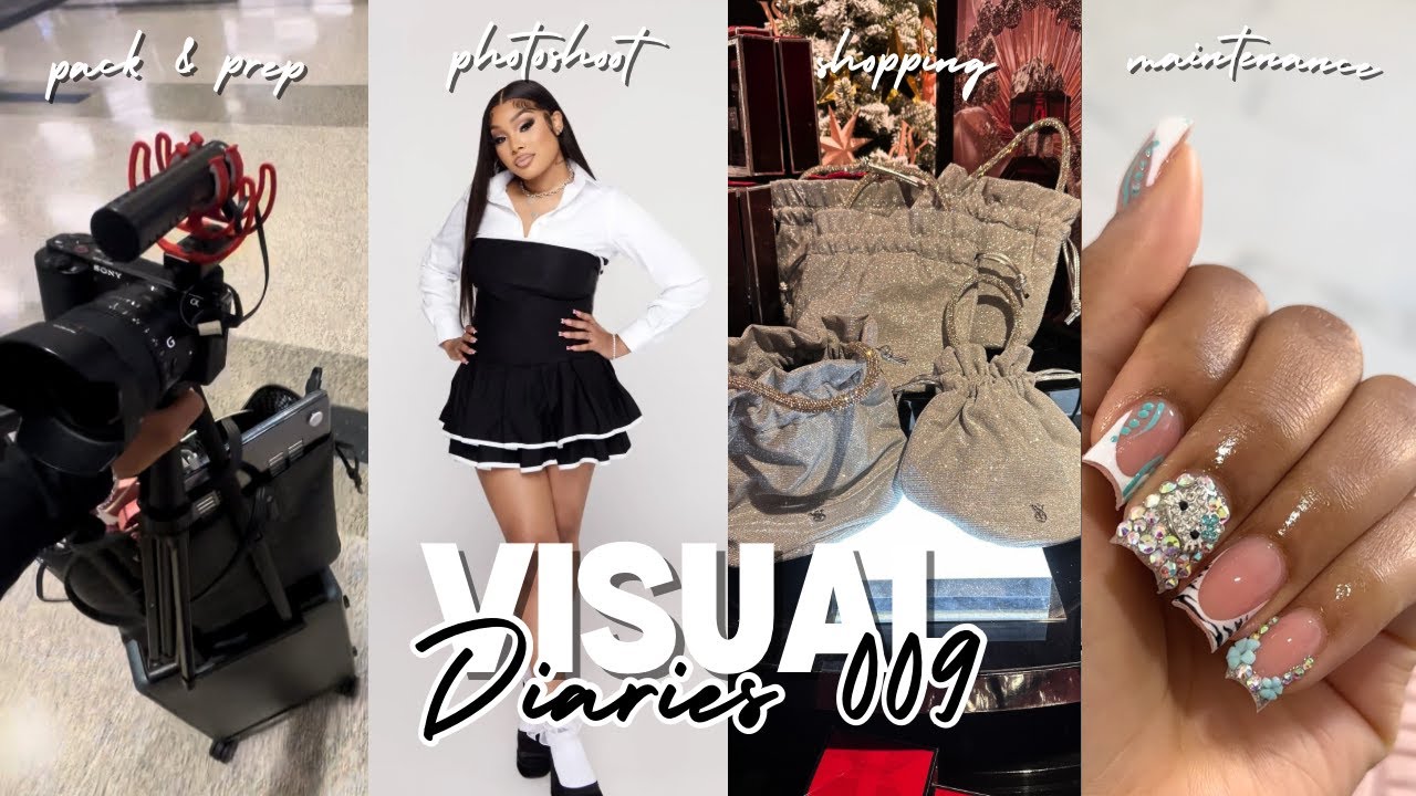VLOG: prep & pack with me, photoshoot, maintenance, self care, new luggage, & more | Riya Royale