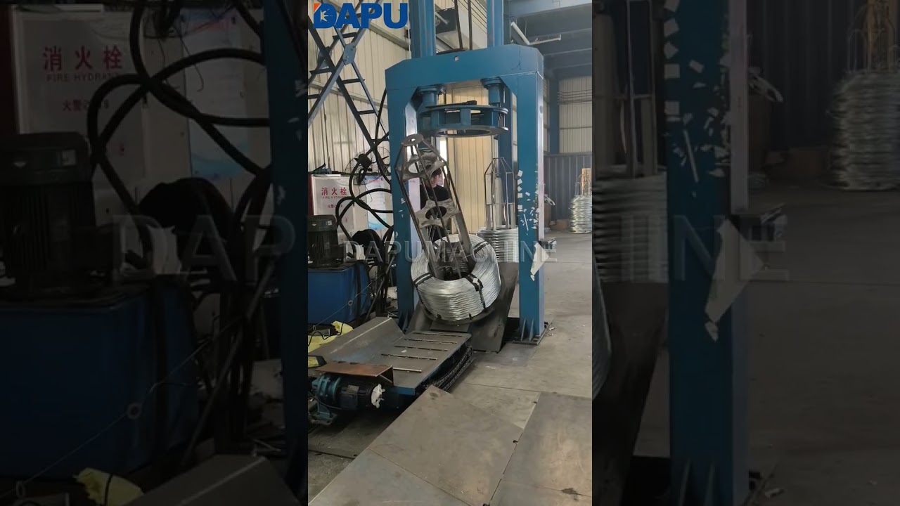 Galvanized iron wire baling machine