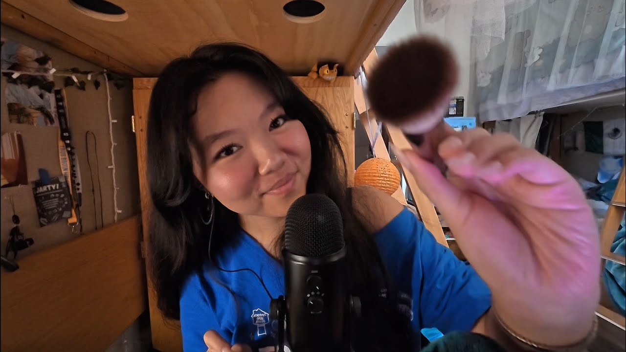ASMR | mic-brushing, mic-scratching, and rambles ✨