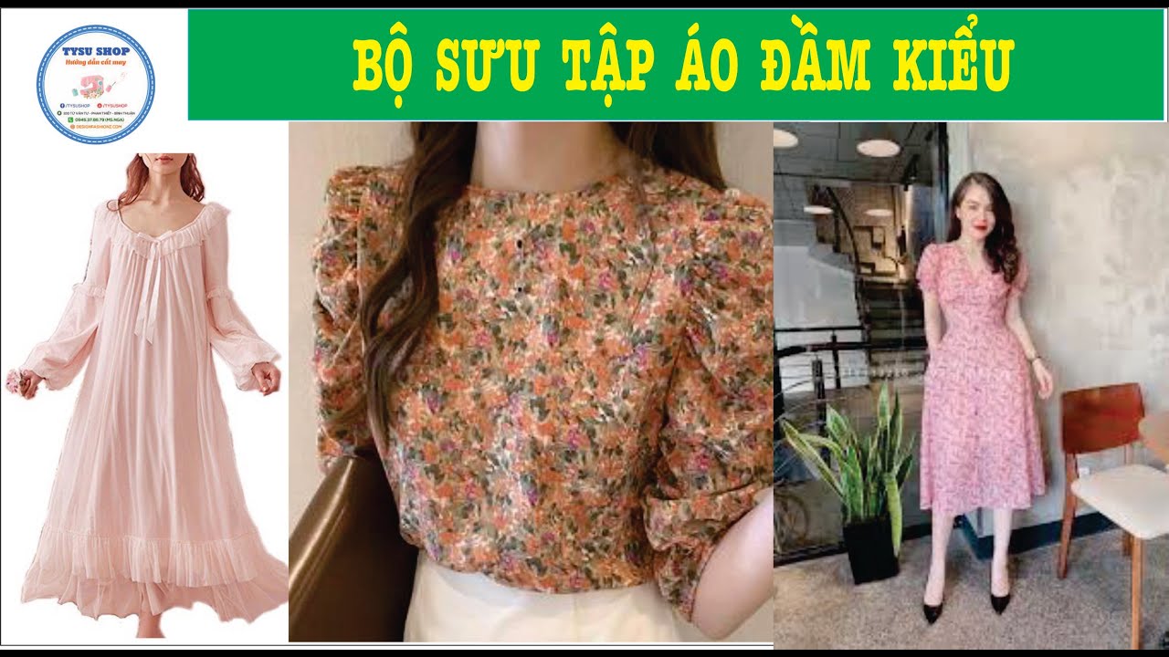 Áo Kiểu Nữ |Áo Kiểu Đẹp | Áo Đầm Kiểu Thời Trang | Áo Kiểu Vải Voan