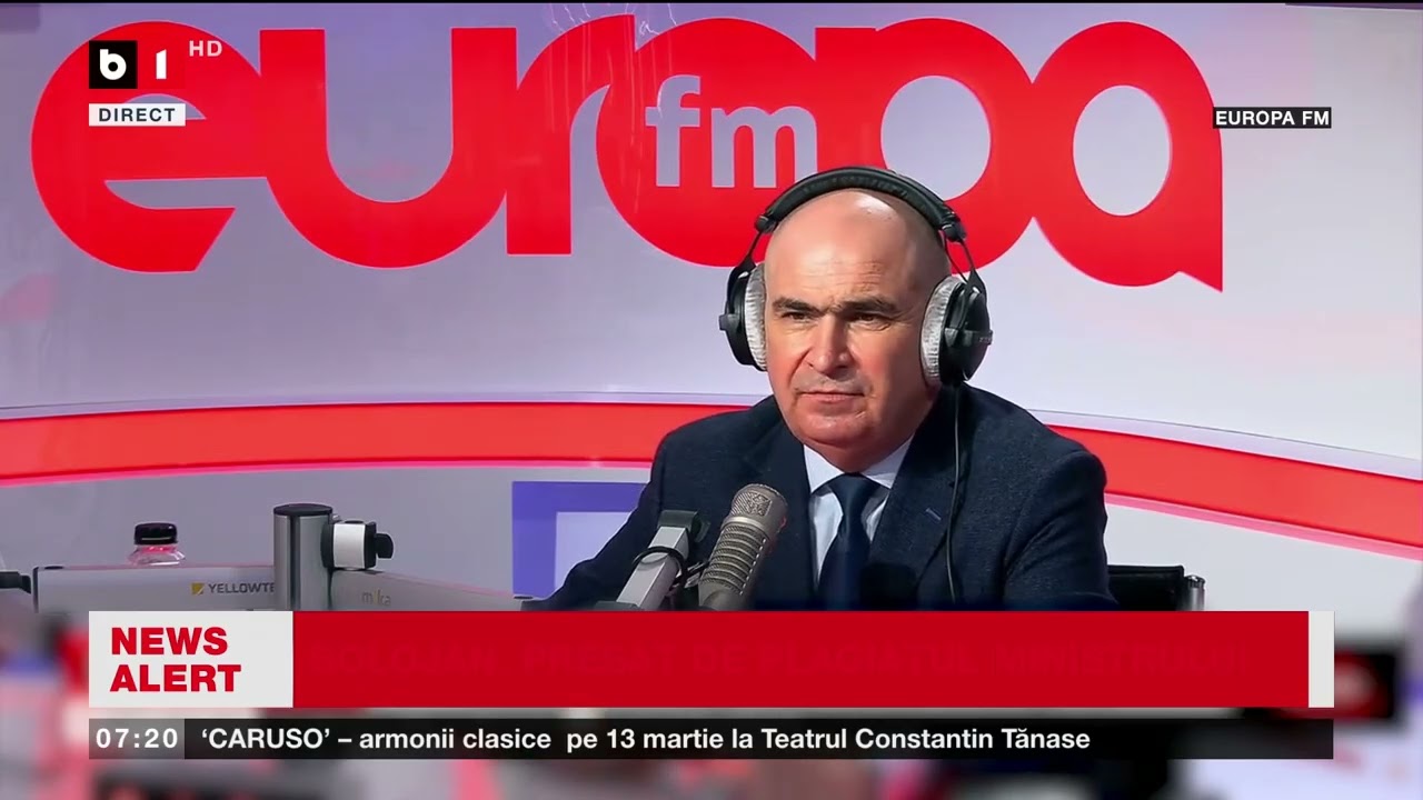 BOLOJAN, REPLICI ACIDE ÎN DIRECT. DIALOG TENSIONAT ÎNTRE PREMIER ȘI MODERATOR_Știri B1TV_14 febr.