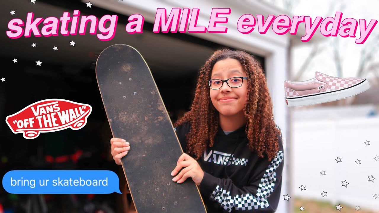 Skating a MILE Everyday for 30 Days // Learning How to Skateboard