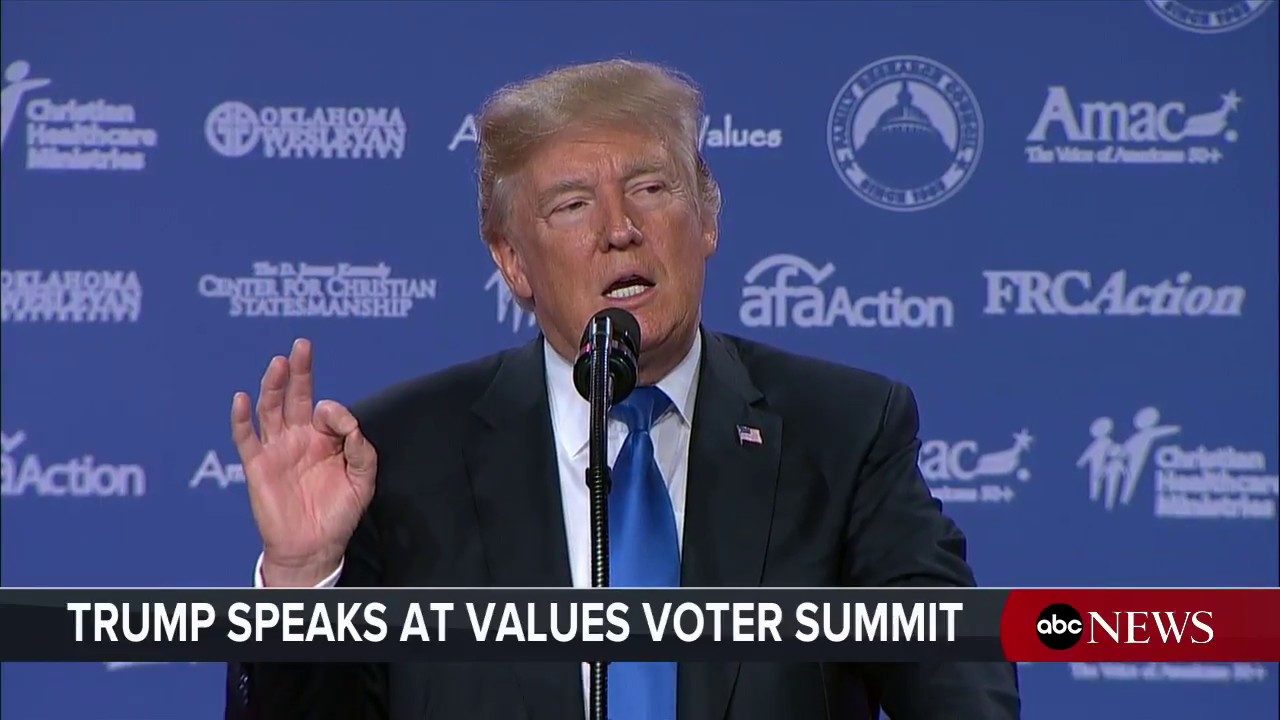 President Donald Trump full speech at Value Voters summit