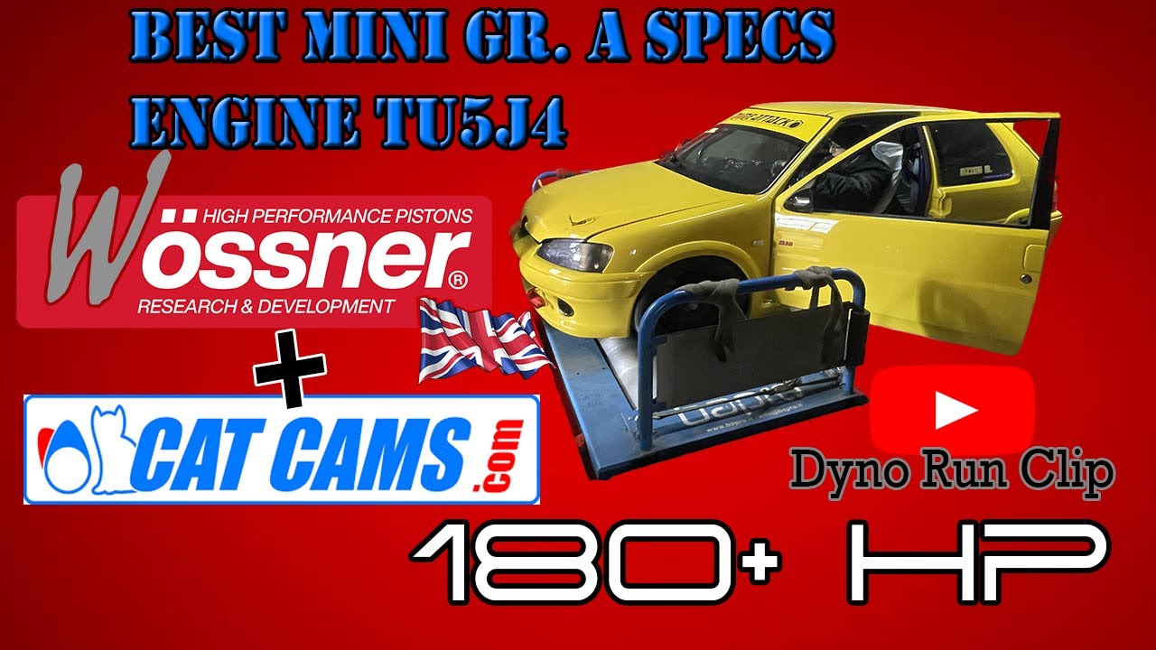 Peugeot 106 S16Time Attack Project ON DYNO TU5J4 Mini Gr A Best Evolution