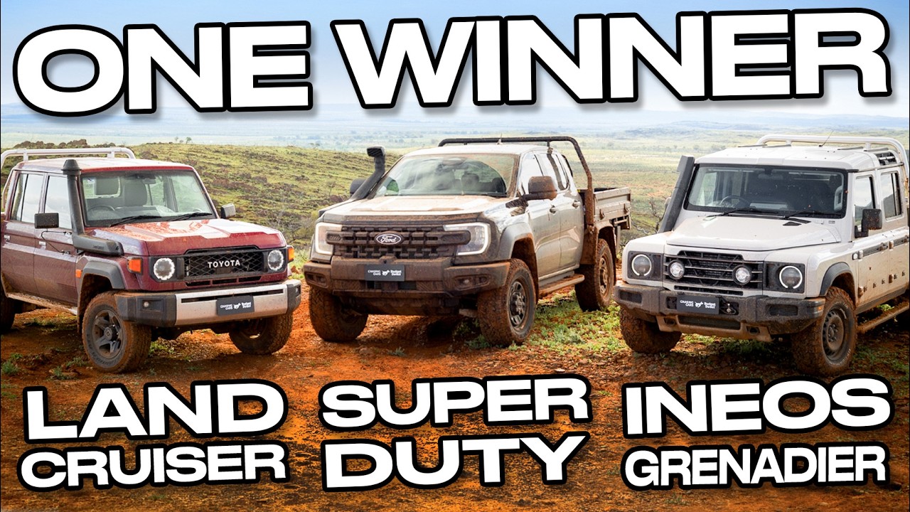 70-я серия только что проиграла!? Сравнение Ford Ranger Super Duty, Toyota LandCruiser и Ineos Gr...