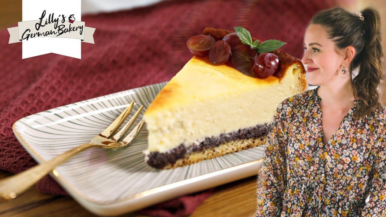 German Cheesecake with Poppyseeds 🍰 / Cheesecake Recipe / German baking