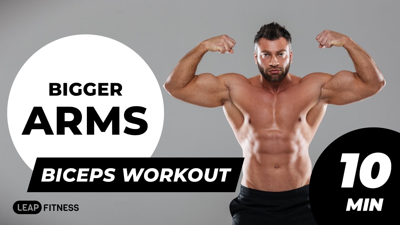 10 Min Biceps Workout to Build BIGGER ARMS at Home (Follow Along)